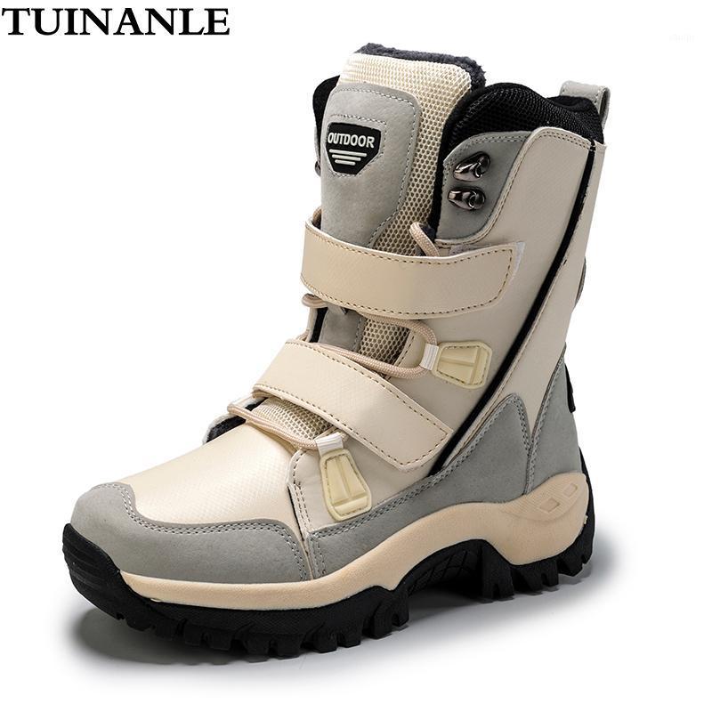 TUINANLE Women Boots NEW Warm Winter Plush Mid-Calf Waterproof Ladies Booties Black Plus Size PU Leather Boots Women Botas Mujer1, Beige
TUINANLE Women Boots NEW Warm Winter Plush Mid-Calf Waterproof Ladies Booties Black Plus Size PU Leather Boots Women Botas Mujer1, Beige