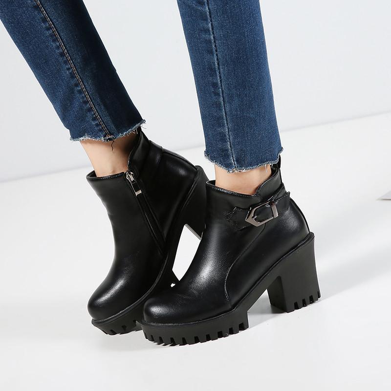 YMECHIC 2020 Womens Boots Ankle Block High Heel Shoes Buckle Black Brown Winter Warm Plush Ladies Punk Booties Plus Size 43 42
YMECHIC 2020 Womens Boots Ankle Block High Heel Shoes Buckle Black Brown Winter Warm Plush Ladies Punk Booties Plus Size 43 42