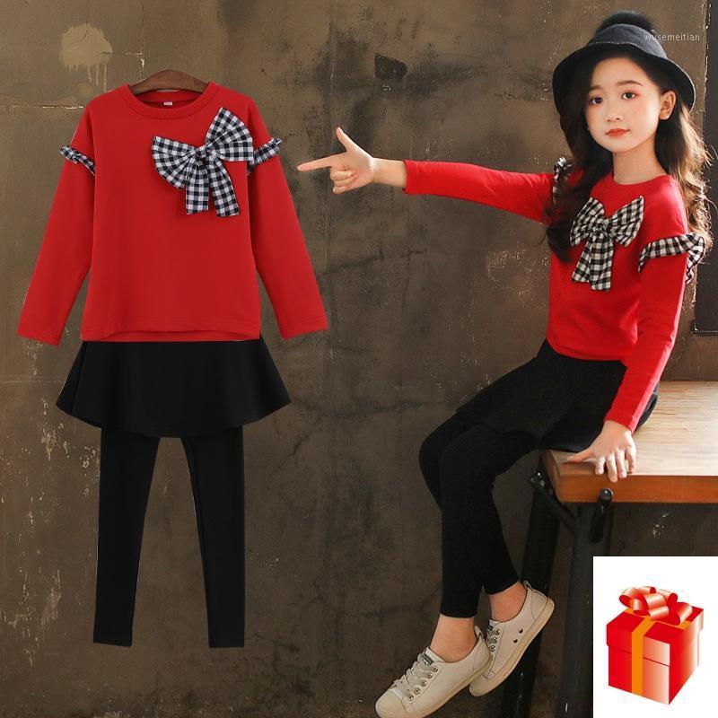Clothing for girl 2020 New Butterfly Knot Suit Korean Edition Leisure Long Sleeve Guard + Skirt and Trousers Two-piece Suit1
Clothing for girl 2020 New Butterfly Knot Suit Korean Edition Leisure Long Sleeve Guard + Skirt and Trousers Two-piece Suit1