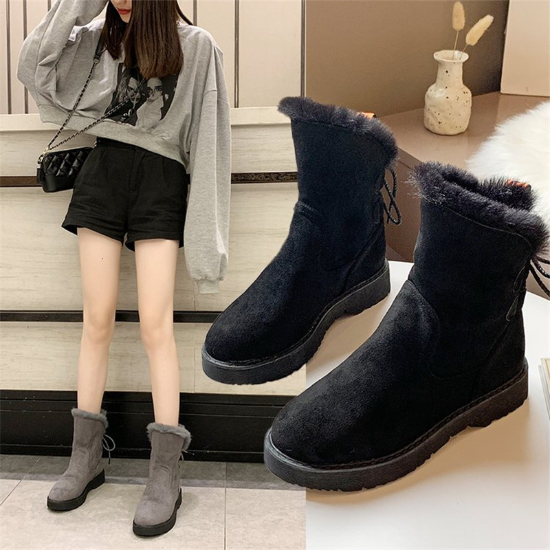 2021 New Women Snow Girl Warm Skin Solid Leather Behind Lace Winter Mujer Boots 67V7, Gray.
2021 New Women Snow Girl Warm Skin Solid Leather Behind Lace Winter Mujer Boots 67V7, Gray.