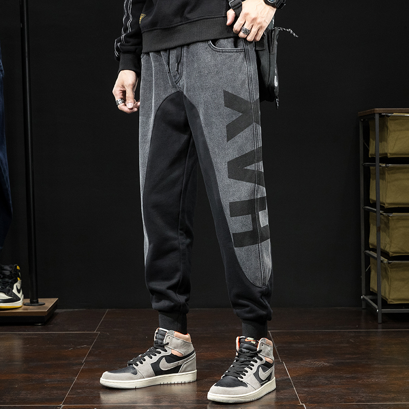 2021 New Autumn Newly Fashion Men Jeans Loose Fit Spliced Patchwork Designer Casual Joggers Wide Leg Trousers Printed Hip Hop Sweatpants Fy0, Black
2021 New Autumn Newly Fashion Men Jeans Loose Fit Spliced Patchwork Designer Casual Joggers Wide Leg Trousers Printed Hip Hop Sweatpants Fy0, Black