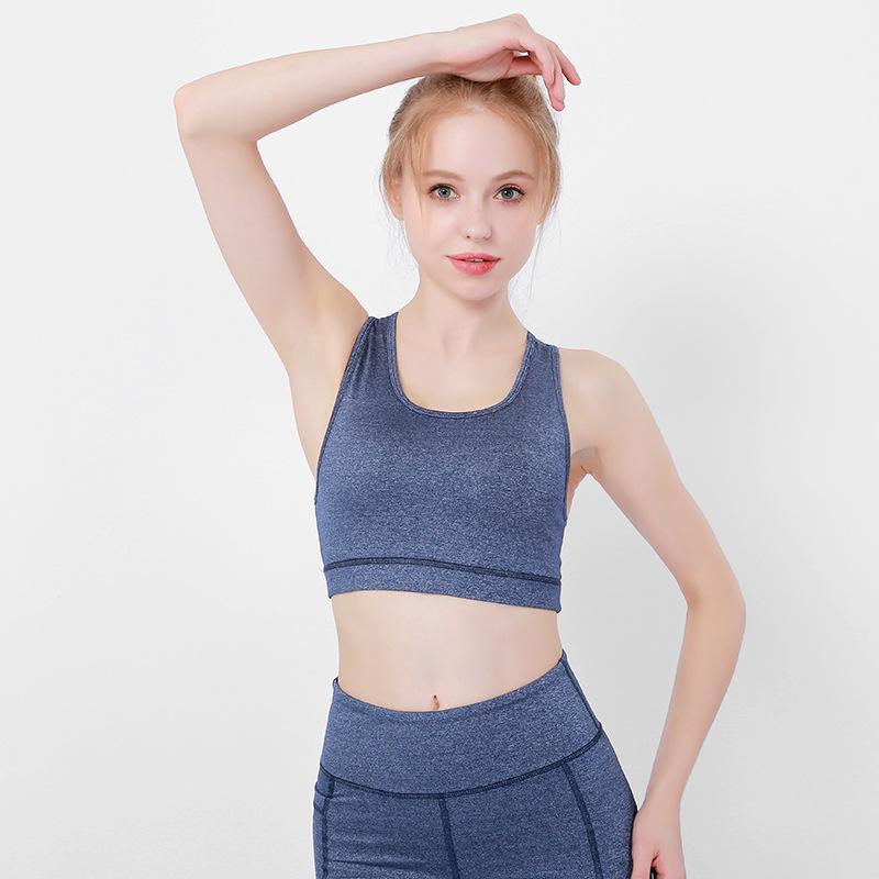 Korean-style New Sports Brassiere High Strength -resistant Non-Steel Ring Sports Underwear with Chest Pad Fitness Yoga /301, Cool black
Korean-style New Sports Brassiere High Strength -resistant Non-Steel Ring Sports Underwear with Chest Pad Fitness Yoga /301, Cool black