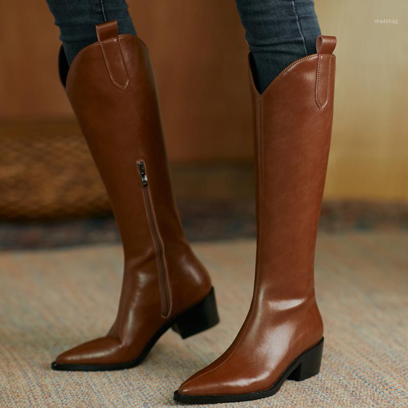 Women's genuine leather thick med heel pointed toe autumn warm plush knee igh boots casual winter casual knight high boots shoes1, Black
Women's genuine leather thick med heel pointed toe autumn warm plush knee igh boots casual winter casual knight high boots shoes1, Black