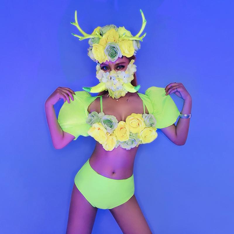 Rave Party Outfit For Women Carnival Puff Sleeve Rose Bikini Bar Drag Queen Costumes DJ GOGO Dance Singer Stage Costumes BL4462, Rose red suit
Rave Party Outfit For Women Carnival Puff Sleeve Rose Bikini Bar Drag Queen Costumes DJ GOGO Dance Singer Stage Costumes BL4462, Rose red suit