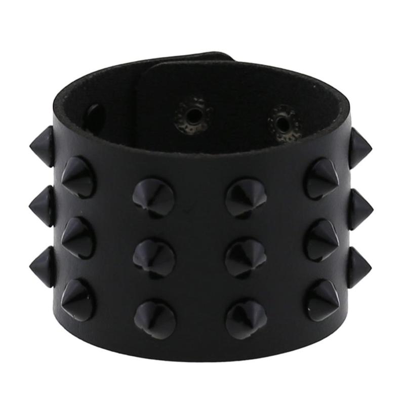Neo Gothic Three Layer Cone Rivet Metal PU Leather Wrap Bracelets Harajuku Punk Geometric Charm Bracelet Statement Jewelry Gift
Neo Gothic Three Layer Cone Rivet Metal PU Leather Wrap Bracelets Harajuku Punk Geometric Charm Bracelet Statement Jewelry Gift