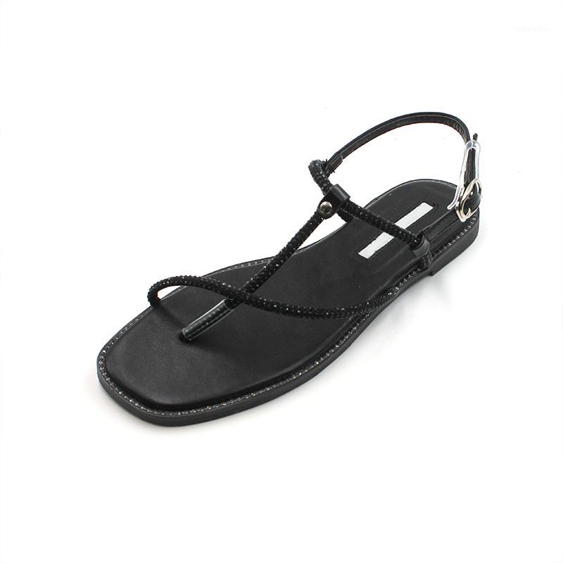 Roman sandals female fairy wind 2019 new summer wild word buckle with gentle shoes flat bottom seaside beautiful1, Black
Roman sandals female fairy wind 2019 new summer wild word buckle with gentle shoes flat bottom seaside beautiful1, Black