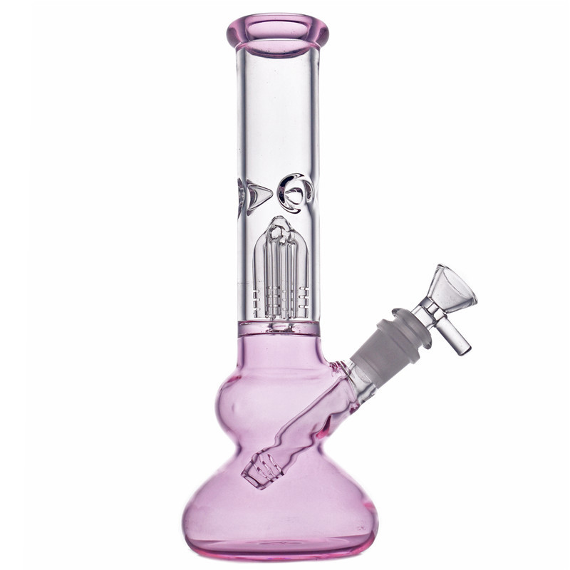 high quality 10.5 inch Glass beaker Bong Pink Glass Bongs Water Pipes 4-Arms Tree filter Smoking hookah Bong With 14mm male oil burner pipe
high quality 10.5 inch Glass beaker Bong Pink Glass Bongs Water Pipes 4-Arms Tree filter Smoking hookah Bong With 14mm male oil burner pipe