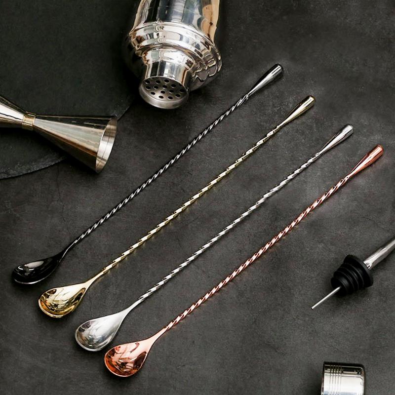 Coffee Stirring Spoon 304 Stainless Steel Mixing Spiral Pattern Cocktail Spoon Bar Bartender Tool Creative Bartending Tool 30cm
Coffee Stirring Spoon 304 Stainless Steel Mixing Spiral Pattern Cocktail Spoon Bar Bartender Tool Creative Bartending Tool 30cm