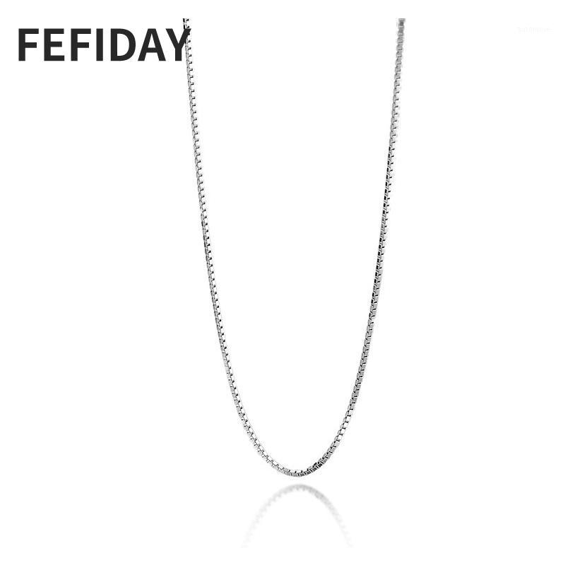 FEFIDAY Box Chain Woman Neck Chain Necklace Women Jewelry For Neck Women's Choker Custom Fashion Necklaces 2020 For Women1
FEFIDAY Box Chain Woman Neck Chain Necklace Women Jewelry For Neck Women's Choker Custom Fashion Necklaces 2020 For Women1