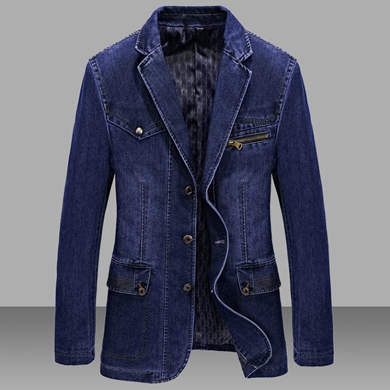 European and American Men 's Denim Jacket XXXXL High Quality Designer Brand Spring Mens Jeans Jacket and Coat Plus Size 4XL C896 C1108