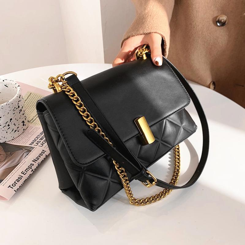 Fashion Diamond Lattice Chain Shoulder Bags For Women Design Simple Large Capacity Padded PU Leather Crossbody Bags, Black
Fashion Diamond Lattice Chain Shoulder Bags For Women Design Simple Large Capacity Padded PU Leather Crossbody Bags, Black