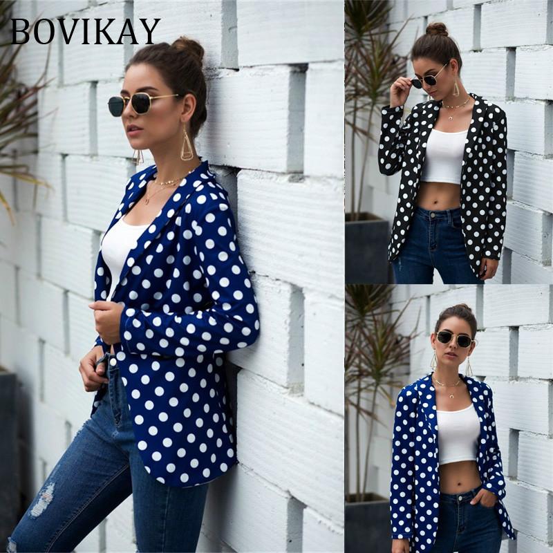 2020 Autumn Winter New European American Blazer Long Sleeve Wave Point Printed High Street Small Suit Harajuku Polka Dot Jacket, Black
2020 Autumn Winter New European American Blazer Long Sleeve Wave Point Printed High Street Small Suit Harajuku Polka Dot Jacket, Black