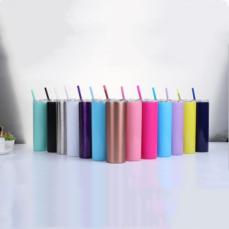 Skinny Tumblers Stainless Steel Tumbler with Lids Colorful Straws Insulated Vacuum Straight Cup Water Bottle Beer Coffee Mugs, 1 lot=cup+straw+lid
Skinny Tumblers Stainless Steel Tumbler with Lids Colorful Straws Insulated Vacuum Straight Cup Water Bottle Beer Coffee Mugs, 1 lot=cup+straw+lid