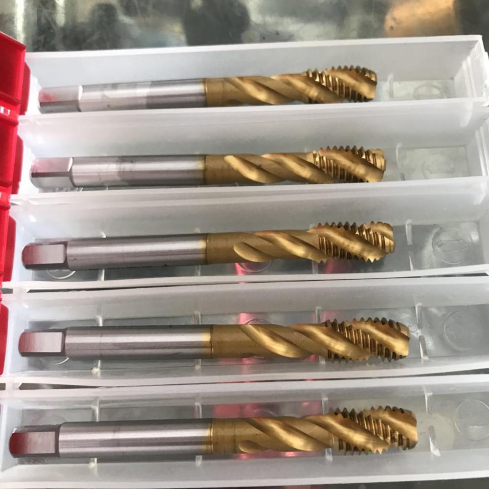 Made in USA CLEVELAND Titanium coating spiral tap M14-24
