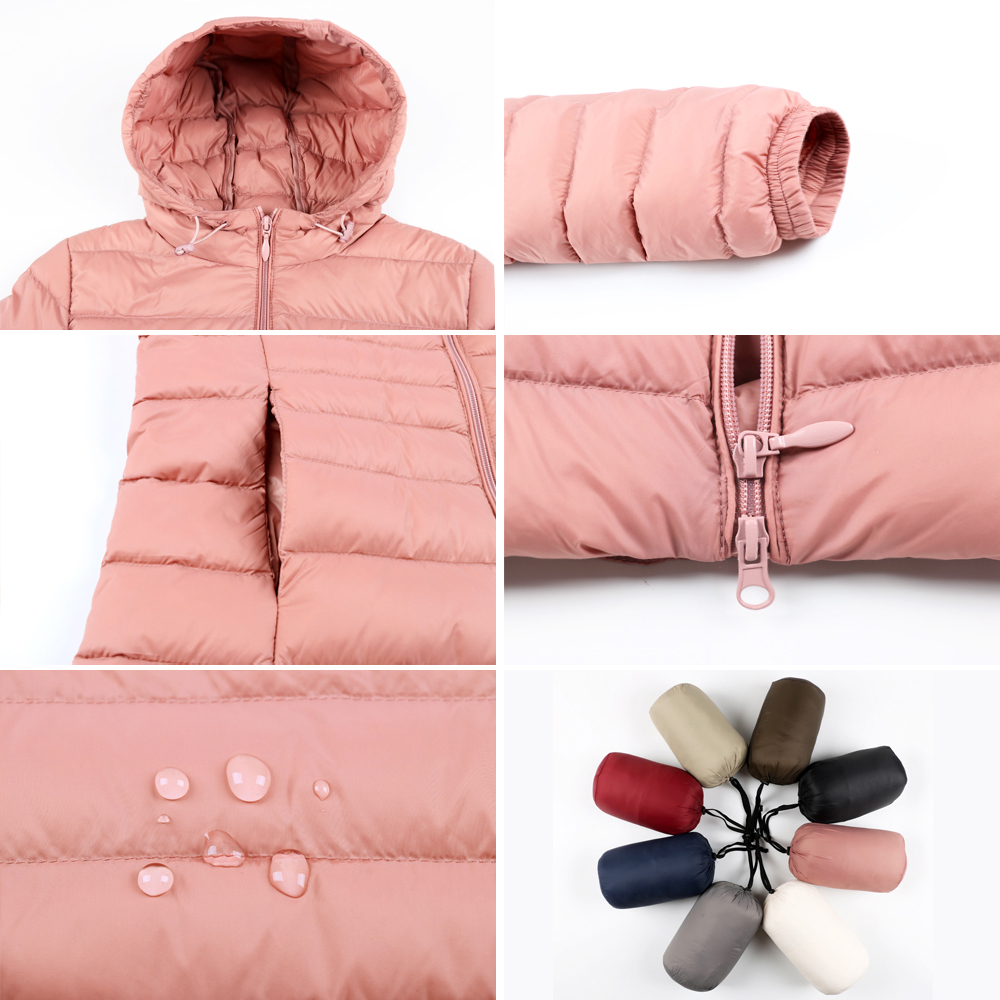 Matt Fabric 5XL 6XL Plus Long Down Jacket Women Winter Ultra Light Down Jacket Women With Hooded Down Coat Female Big Size Coats 201128