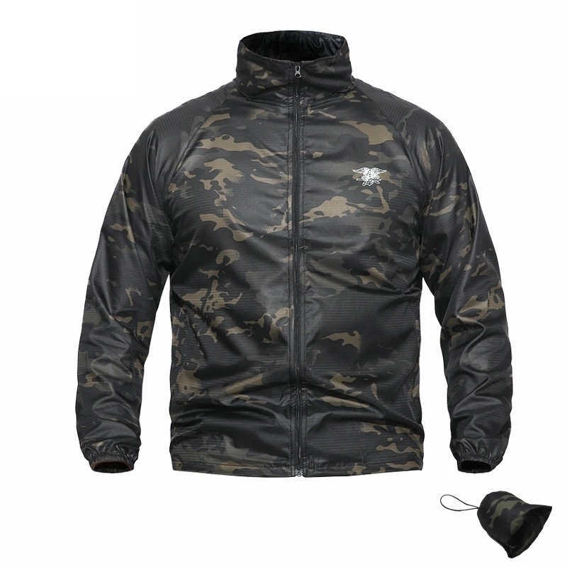 Summer Jacket Men Bomber Camouflage Tactical Seal Skin Sunscreen Waterproof Comabt Camo Jacket Coat Men Outwear Windbreaker Male 201124, Cp
Summer Jacket Men Bomber Camouflage Tactical Seal Skin Sunscreen Waterproof Comabt Camo Jacket Coat Men Outwear Windbreaker Male 201124, Cp