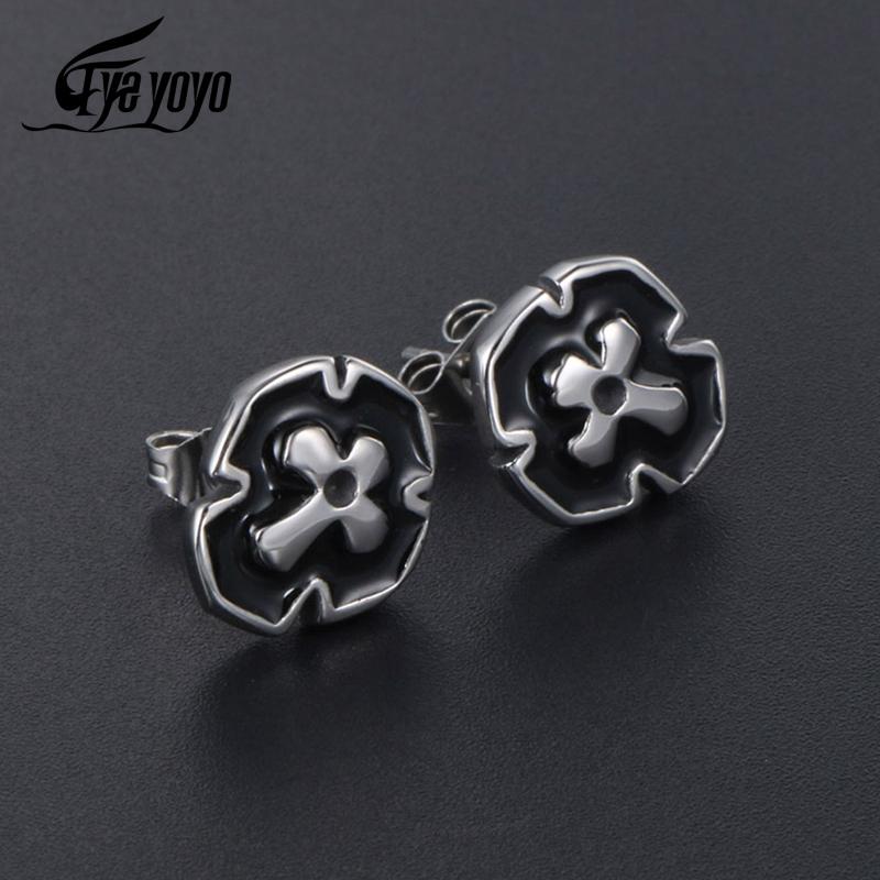 Dangle & Chandelier EyeYoYo Men's Cross Ear Studs Titanium Steel Individual Stud Earrings
Dangle & Chandelier EyeYoYo Men's Cross Ear Studs Titanium Steel Individual Stud Earrings