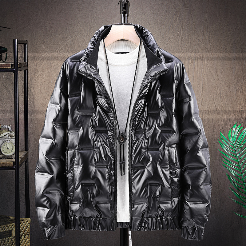 Keep Warm Fashion Shiny Down Jacket Winter Short Padded Bag Collar Tide Brand Men's Jacket Shiny Embossed Jacket Down Casual Cotton Coat, Black
Keep Warm Fashion Shiny Down Jacket Winter Short Padded Bag Collar Tide Brand Men's Jacket Shiny Embossed Jacket Down Casual Cotton Coat, Black