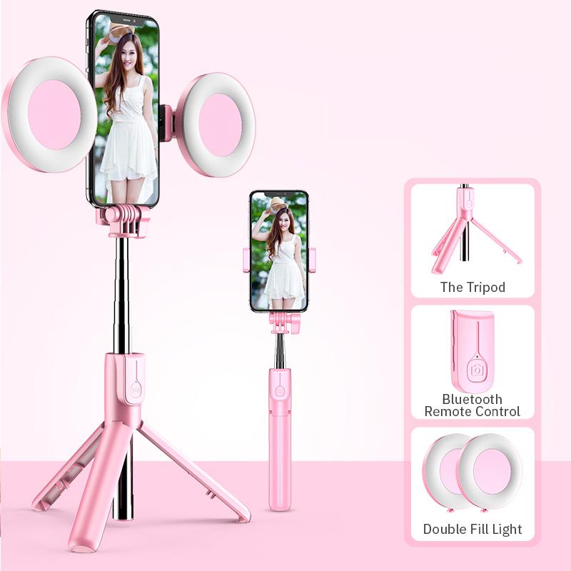 Extendable Bluetooth Selfie Stick with LED Fill Ring Light Foldable Live Tripod Monopod for YouTube Mobile Phone Photography
Extendable Bluetooth Selfie Stick with LED Fill Ring Light Foldable Live Tripod Monopod for YouTube Mobile Phone Photography