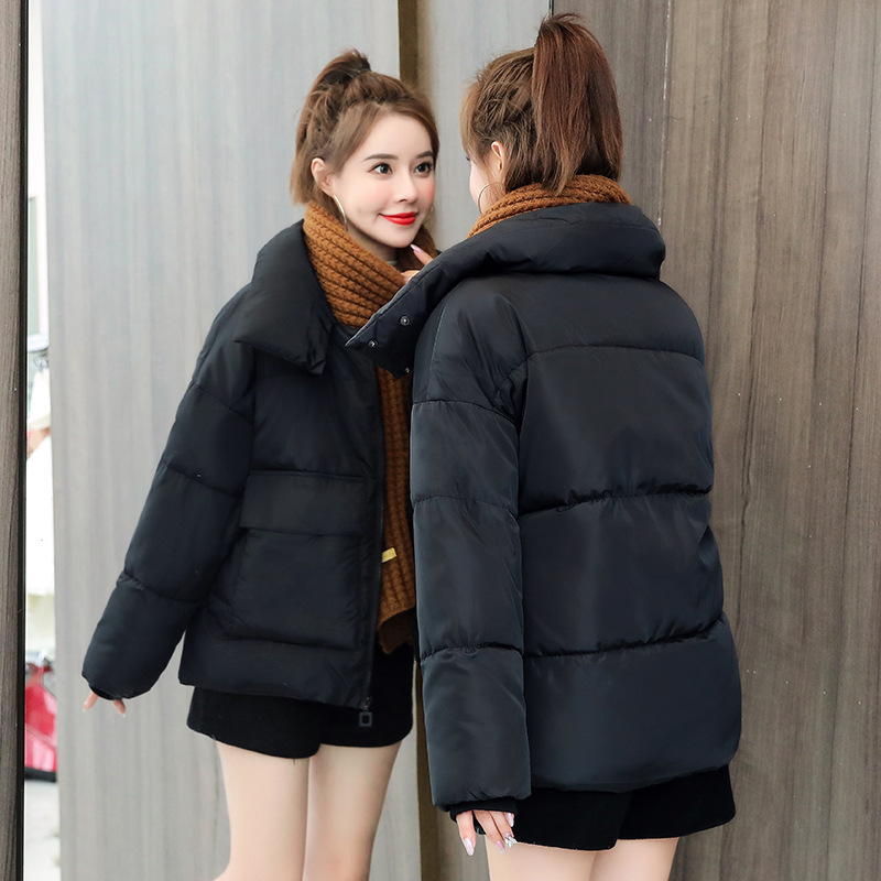 NEEDBO Winter Jacket Women Plus Size Loose Casual Woman Winter Coats and Puffer Jackets Padded Stand Collar Parka Outwear 201019