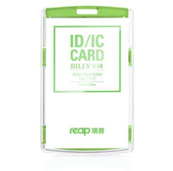 2021 Reap Plastic Standard size 54*86mm Exhibition Cards ID Card Holder Name Tag Staff Business Badge Holder Office