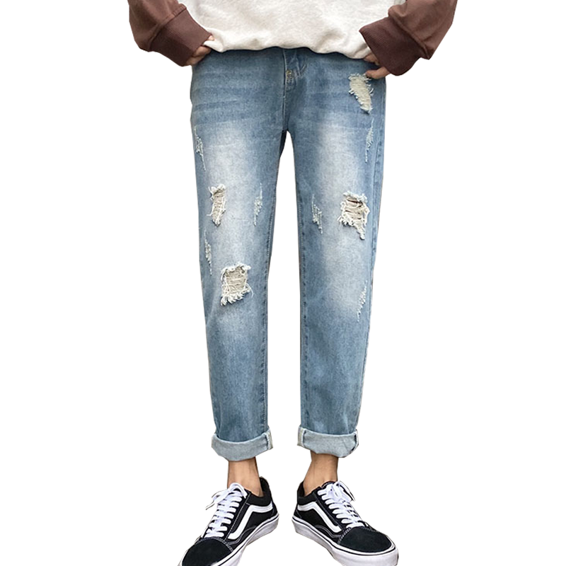 Spring Autumn New Hole Baggy Jeans Joggers Large Size Men's Vintage Wash Denim Pants Loose Streetwear Hip Hop Harem, Light blue
Spring Autumn New Hole Baggy Jeans Joggers Large Size Men's Vintage Wash Denim Pants Loose Streetwear Hip Hop Harem, Light blue