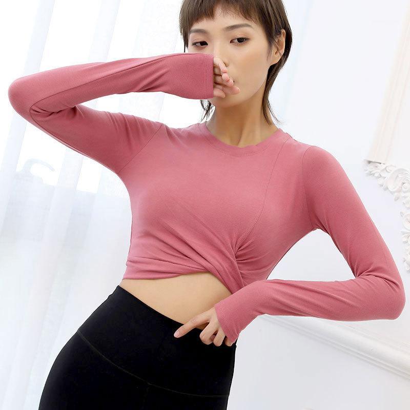Seamless Sports Shirt Women Long Sleeve Crop Top cross hem push up Fitness round neck Fitness Yoga Top Gym Workout Running Femme1, Blue
Seamless Sports Shirt Women Long Sleeve Crop Top cross hem push up Fitness round neck Fitness Yoga Top Gym Workout Running Femme1, Blue