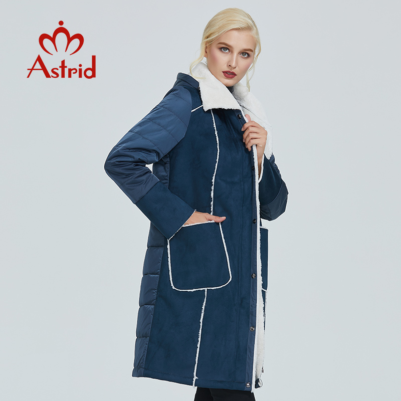 Astrid new winter jacket women plus size jacket parka solid leather clothes women winter coat AM-2082 201019