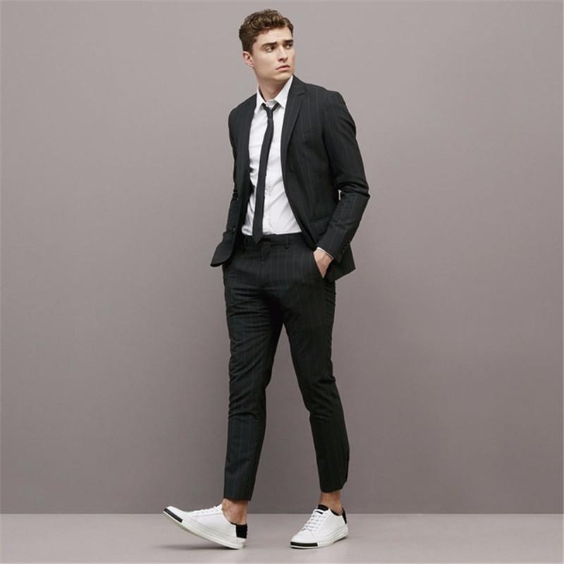 Hot Sales Black Stripe Wedding Suits For Men Latest Coat Pant Designs 2pieces(Jacket+Pants+Tie) Custom Made Groom Tuxedo 400, As picture
Hot Sales Black Stripe Wedding Suits For Men Latest Coat Pant Designs 2pieces(Jacket+Pants+Tie) Custom Made Groom Tuxedo 400, As picture