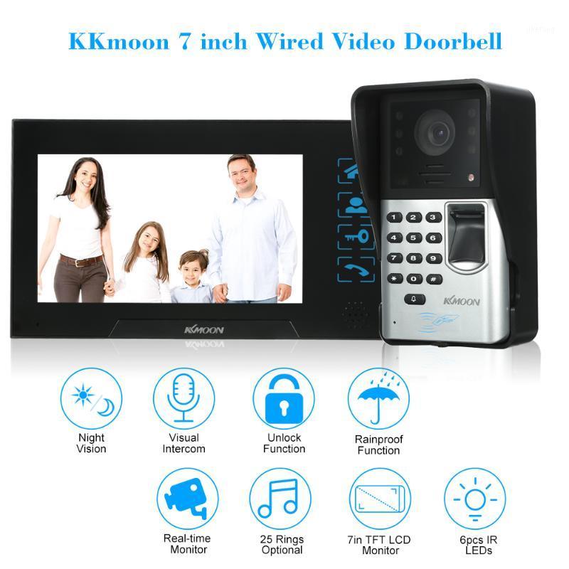KKmoon 7 inch Wired Video Doorbell Visual Two-way Audio Fingerprint Rainproof IR-CUT NightVision Remote Unlock Video Door Phone1
KKmoon 7 inch Wired Video Doorbell Visual Two-way Audio Fingerprint Rainproof IR-CUT NightVision Remote Unlock Video Door Phone1