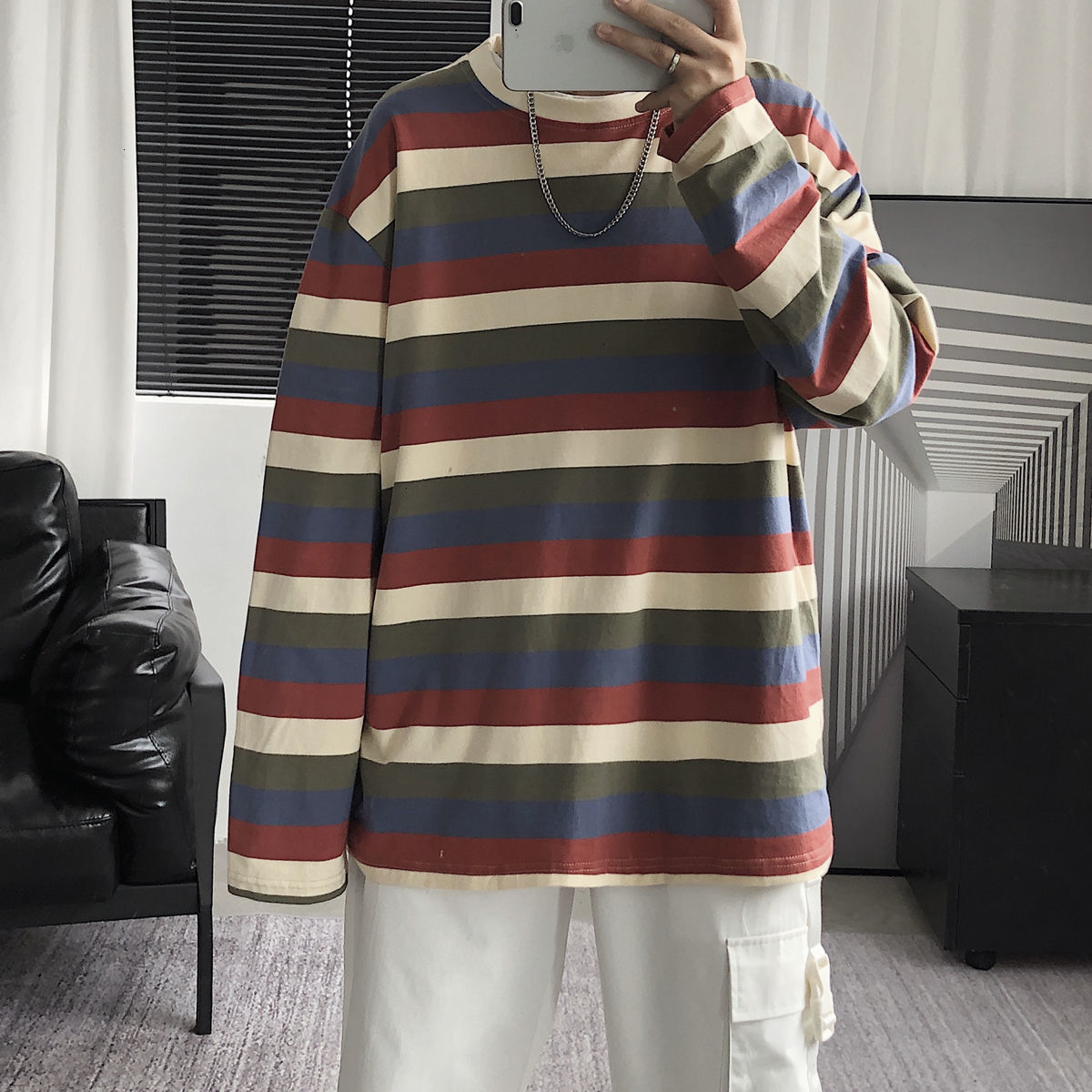 2021 New Privathinker Autumn Men' Long Sleeved Striped T-shirt Casual Harajuku Man Graphic T Shirts O-Neck Fashion Couple Tees 0E53, Orange
2021 New Privathinker Autumn Men' Long Sleeved Striped T-shirt Casual Harajuku Man Graphic T Shirts O-Neck Fashion Couple Tees 0E53, Orange
