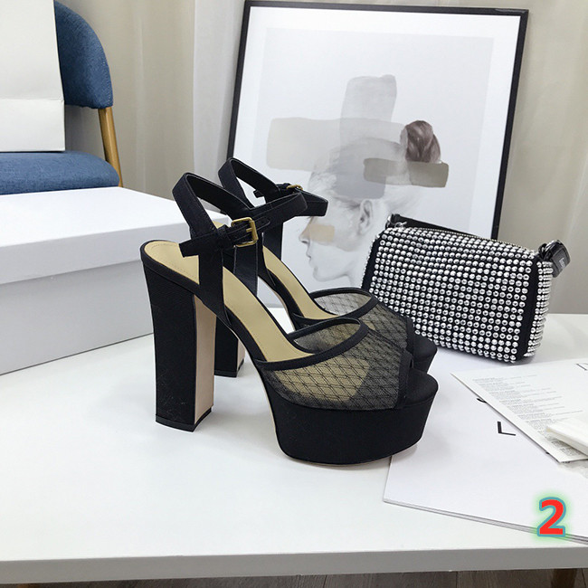 Classic new luxury mesh high heeled sandals women's fashion thick heeled sandals summer Sexy Party Wedding Sandals Size 35-41 with box
Classic new luxury mesh high heeled sandals women's fashion thick heeled sandals summer Sexy Party Wedding Sandals Size 35-41 with box