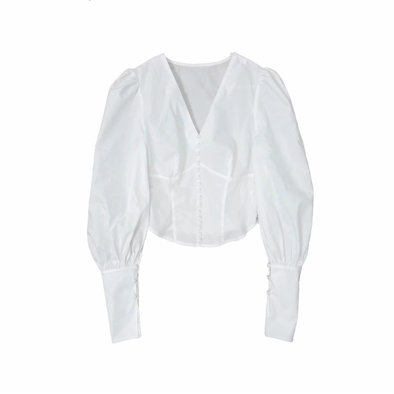 New Spring White Crop Top Women 2021 Fashion Button Puff Long Sleeve Chic Woman Blouse Streetwear Ladies Tops R74v
New Spring White Crop Top Women 2021 Fashion Button Puff Long Sleeve Chic Woman Blouse Streetwear Ladies Tops R74v