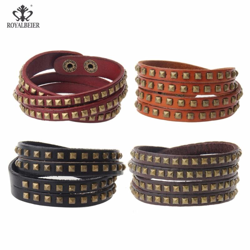 New Fashion Brand Punk Style Multilayer Buckle Leather Bracelets & Bangles Rivet Bracelet For Women Men Unisex Multicolor
New Fashion Brand Punk Style Multilayer Buckle Leather Bracelets & Bangles Rivet Bracelet For Women Men Unisex Multicolor