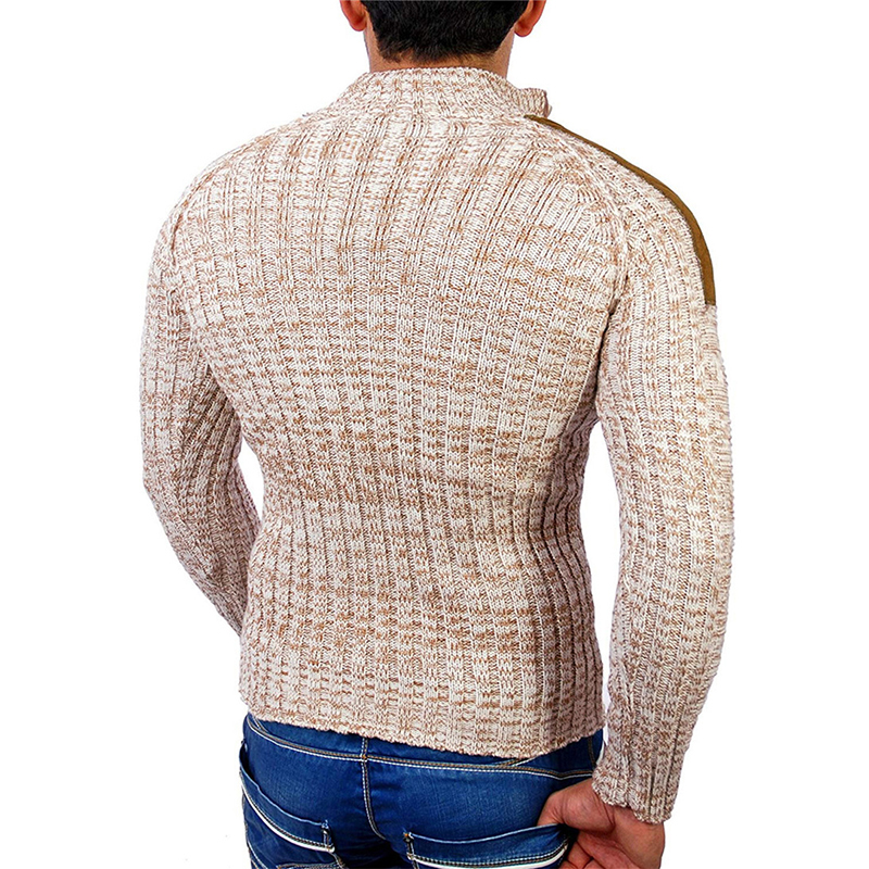 Men's Warm Pullover Sweaters with Buttons Oversized Knitted Wool Pullovers Jumpers Men Turtleneck New Men Clothing 201022