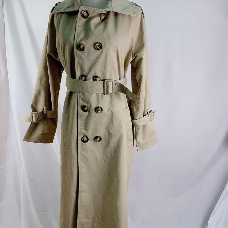 Women Autumn Long Sleeve Double Breasted Long Trench Coat Female Pocket Straight Shirt Windbreaker Manteau Femme Hiver Overcoat 201102