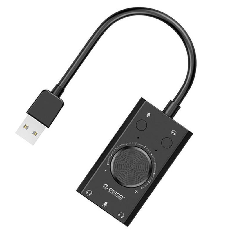 ORICO External USB Sound Card Stereo Mic Speaker Headset Audio Jack 3.5mm Cable Adapter Mute Switch 3ports Volume Adjustment
ORICO External USB Sound Card Stereo Mic Speaker Headset Audio Jack 3.5mm Cable Adapter Mute Switch 3ports Volume Adjustment