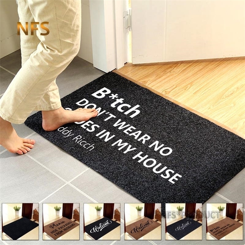 Home Decorative Front Door Mat Entrance Doormat 40x60cm Polyester Black Brown TPR Rubber Non Slip Floor Carpet Welcome s 220315
Home Decorative Front Door Mat Entrance Doormat 40x60cm Polyester Black Brown TPR Rubber Non Slip Floor Carpet Welcome s 220315