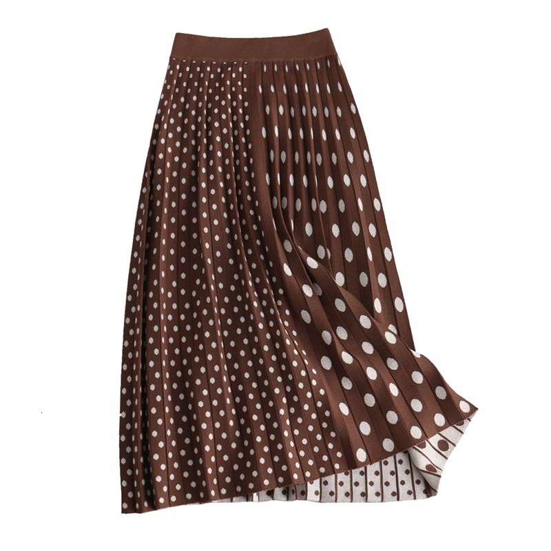 2021 New High Waist Dots Print Knitted Women Winter A-line Long Chic Autumn Brown Skirt Jupe Femme Saia 8dff, Black
2021 New High Waist Dots Print Knitted Women Winter A-line Long Chic Autumn Brown Skirt Jupe Femme Saia 8dff, Black