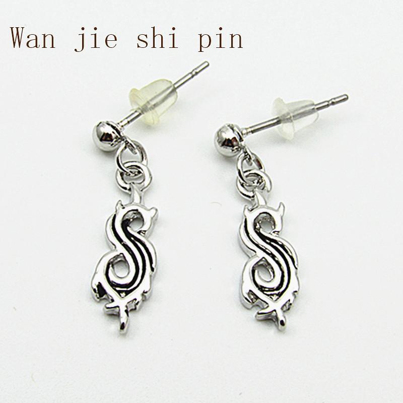 Slipknot rock band long drop earrings for men women white alloy female dangle hanging earring ear jewelry brincos1, Silver
Slipknot rock band long drop earrings for men women white alloy female dangle hanging earring ear jewelry brincos1, Silver