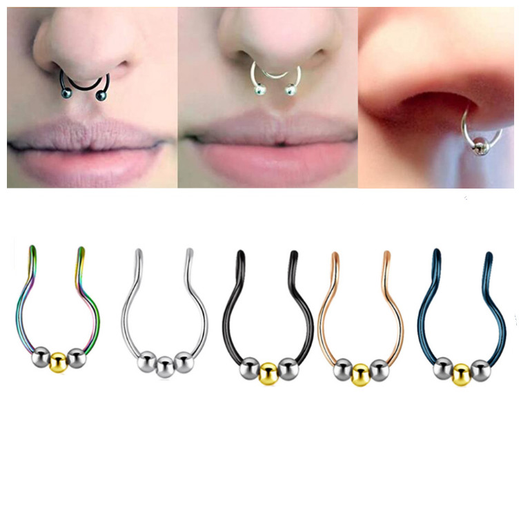 Steel Faux Nose Rings Fake Septum Rings Hoop Nostril Piercing Fake Clip On Nose Rings Oreja Piercings Jewelry
Steel Faux Nose Rings Fake Septum Rings Hoop Nostril Piercing Fake Clip On Nose Rings Oreja Piercings Jewelry