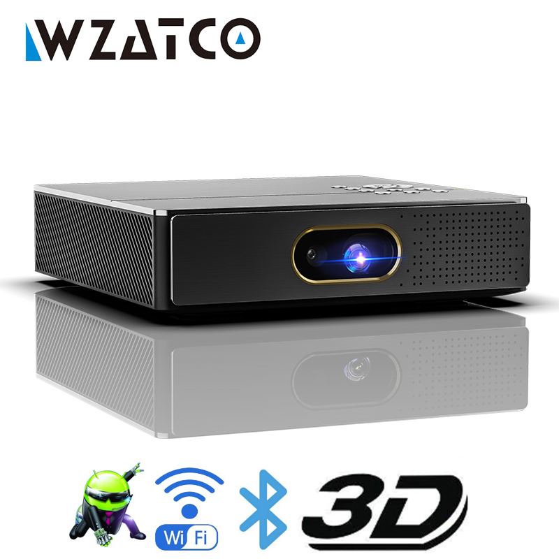 WZATCO S5 HD 4K Real 3D DLP Projector Battery with Zoom, Auto Keystone,Android 6.0 WiFi LED Smart Proyector Bluetooth Airplay
WZATCO S5 HD 4K Real 3D DLP Projector Battery with Zoom, Auto Keystone,Android 6.0 WiFi LED Smart Proyector Bluetooth Airplay