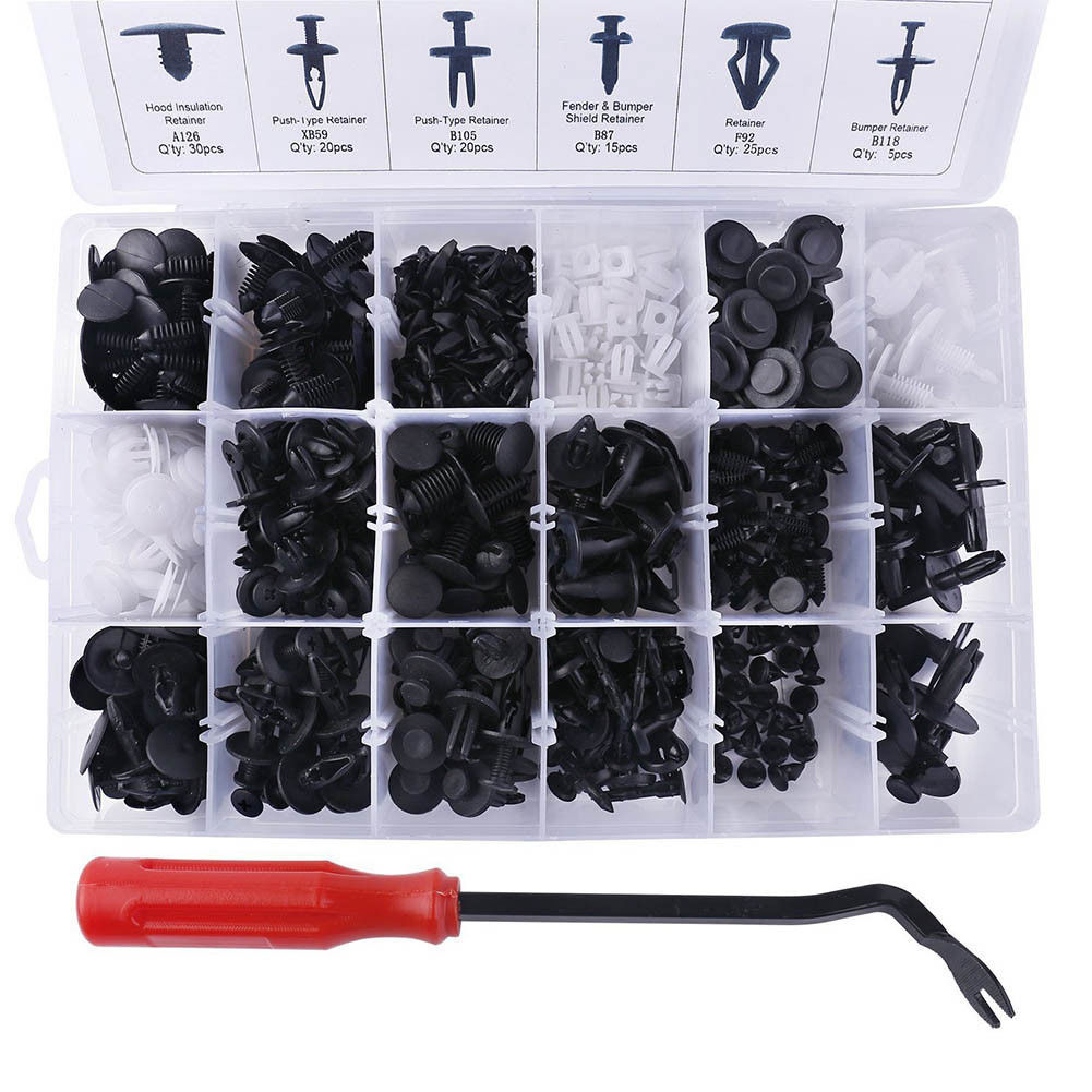 Universal 415pcs Plastic Car Body Push Pin Rivet Fasteners Trim Moulding Clip Screwdriver for Honda Toyota for Bmw New Arrive