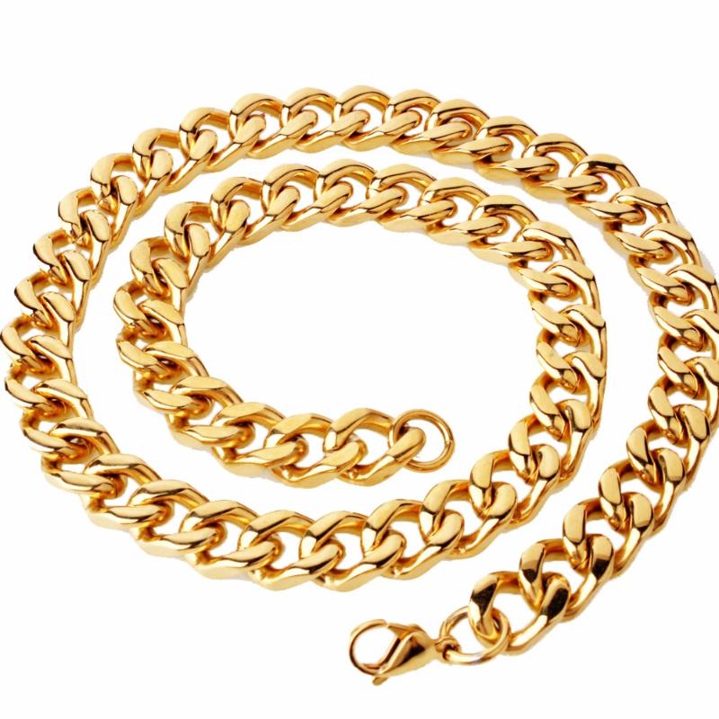 15mm Heavy Cuban Man Necklace Solid Stainless Steel Chain Choker Hip-hop Boy Punk Style Link Gift Hot Sale Jewelry Accessories
15mm Heavy Cuban Man Necklace Solid Stainless Steel Chain Choker Hip-hop Boy Punk Style Link Gift Hot Sale Jewelry Accessories