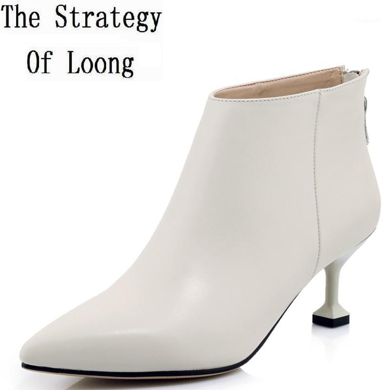 2020 New Spring Autumn Women Genuine Leather Pure Color Short Boots Winter Short Plush Cow Leather High Top Ankle Boots ZY1710261, White spring autumn
2020 New Spring Autumn Women Genuine Leather Pure Color Short Boots Winter Short Plush Cow Leather High Top Ankle Boots ZY1710261, White spring autumn
