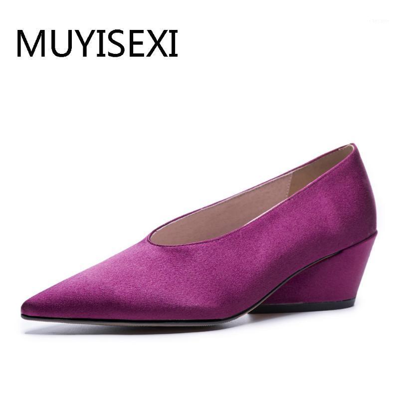 Silk Women Pumps High Heel Pointed Toe Shoes Girls Spring Black Purple Office Work Party Shoes Fashion plus size PL09 MUYISEXI1
Silk Women Pumps High Heel Pointed Toe Shoes Girls Spring Black Purple Office Work Party Shoes Fashion plus size PL09 MUYISEXI1