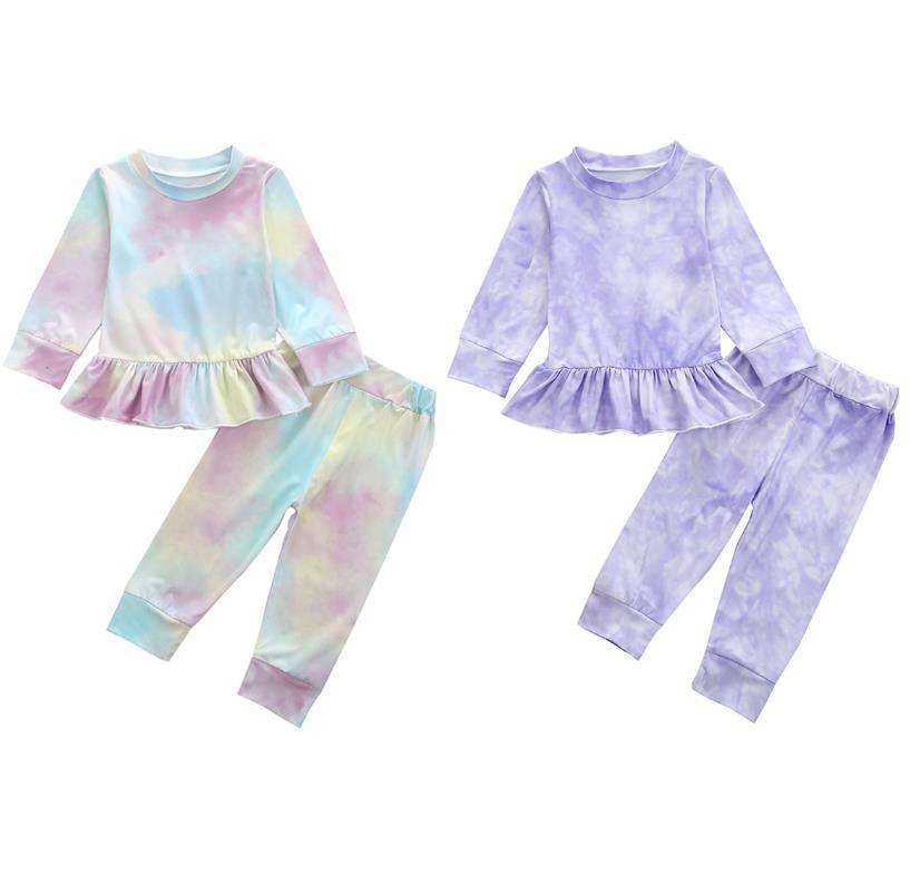 Fashion Colorful Children Tie Dye Clothes Suit Long Sleeve Round Neck Elastic Head Long Pants Spring Girls Clothing Set, Sky blue
Fashion Colorful Children Tie Dye Clothes Suit Long Sleeve Round Neck Elastic Head Long Pants Spring Girls Clothing Set, Sky blue