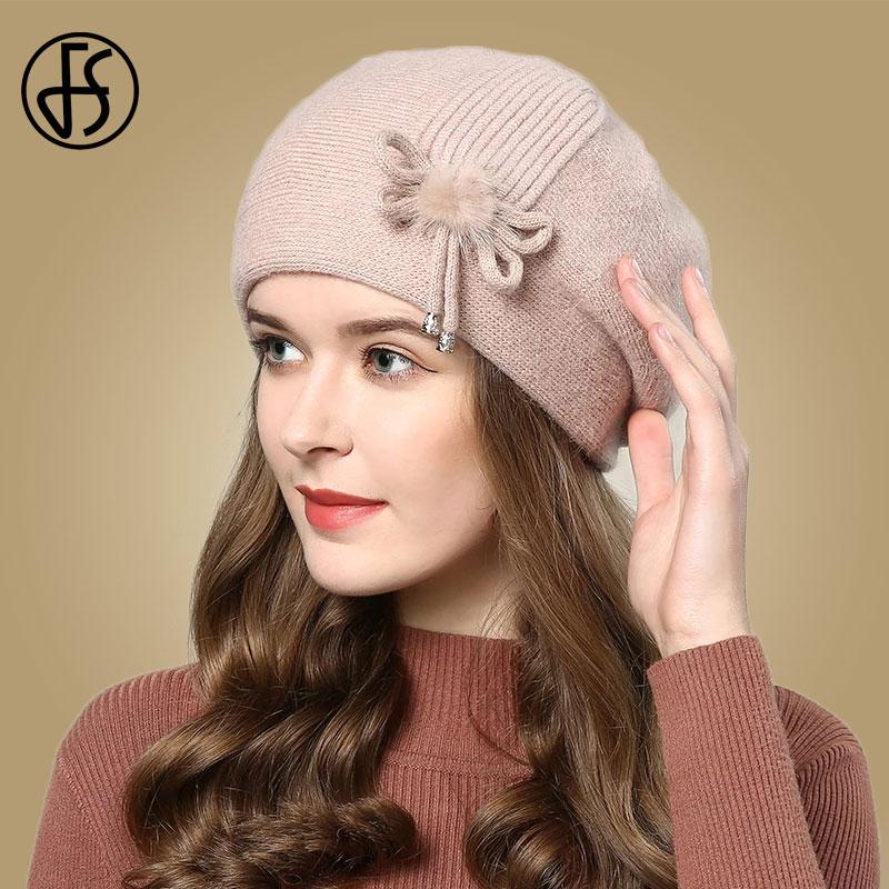 FS Winter Bonnet Hats For Women Fashion Beanies With Fur Beret Warm Knitted Hat Skullies Bow Snow Caps Chapeau Femme, Black
FS Winter Bonnet Hats For Women Fashion Beanies With Fur Beret Warm Knitted Hat Skullies Bow Snow Caps Chapeau Femme, Black