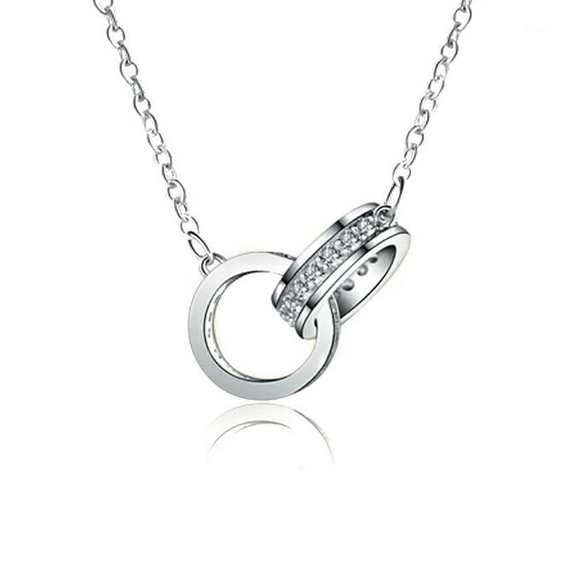 2020 Newest 925 Silver Double Circle Pendant Necklaces For Women Men Crystal CZ Pave Charm Necklaces Lovers' Propose Jewelry1
2020 Newest 925 Silver Double Circle Pendant Necklaces For Women Men Crystal CZ Pave Charm Necklaces Lovers' Propose Jewelry1