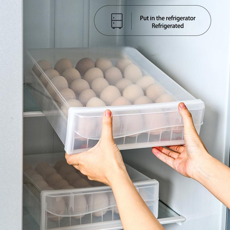 2 Pack 30 Grid Egg Storage Box Drawer Portable Egg Rack Stackable Refrigerator Storage Box Container 34 x 26 x 8.5cm
2 Pack 30 Grid Egg Storage Box Drawer Portable Egg Rack Stackable Refrigerator Storage Box Container 34 x 26 x 8.5cm